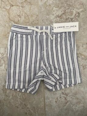 Janie and Jack Baby Boy Shorts 6-12 Months Striped NEW NWT Summer Nautical